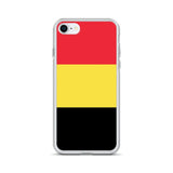 Coque iphone drapeau belgique souple résistante antichoc