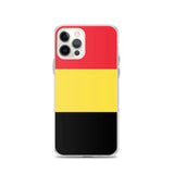 Coque iphone drapeau belgique souple résistante antichoc