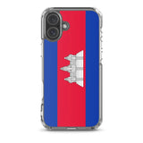 Coque iphone drapeau cambodge souple antichoc transparente