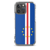 Coque iphone drapeau cap-vert souple antichoc transparente