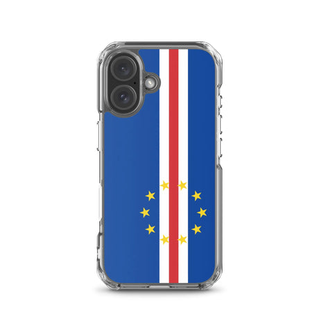 Coque iphone drapeau cap-vert souple antichoc transparente