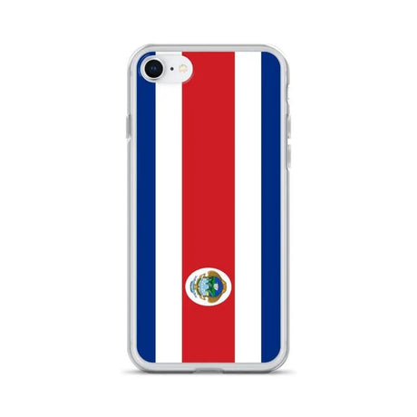 Coque iphone drapeau costa rica souple antichoc transparente