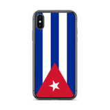 Coque iphone drapeau cuba souple antichoc transparente