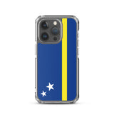 Coque iphone drapeau curaçao souple antichoc transparente