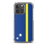 Coque iphone drapeau curaçao souple antichoc transparente