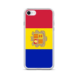 Coque iphone drapeau d’andorre souple antichoc transparente
