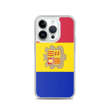 Coque iphone drapeau d’andorre souple antichoc transparente