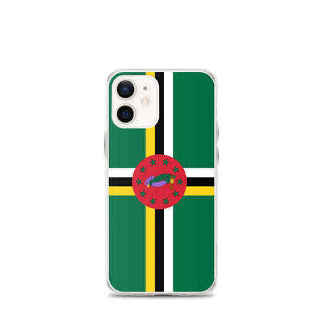 Coque iphone drapeau dominique souple antichoc transparente