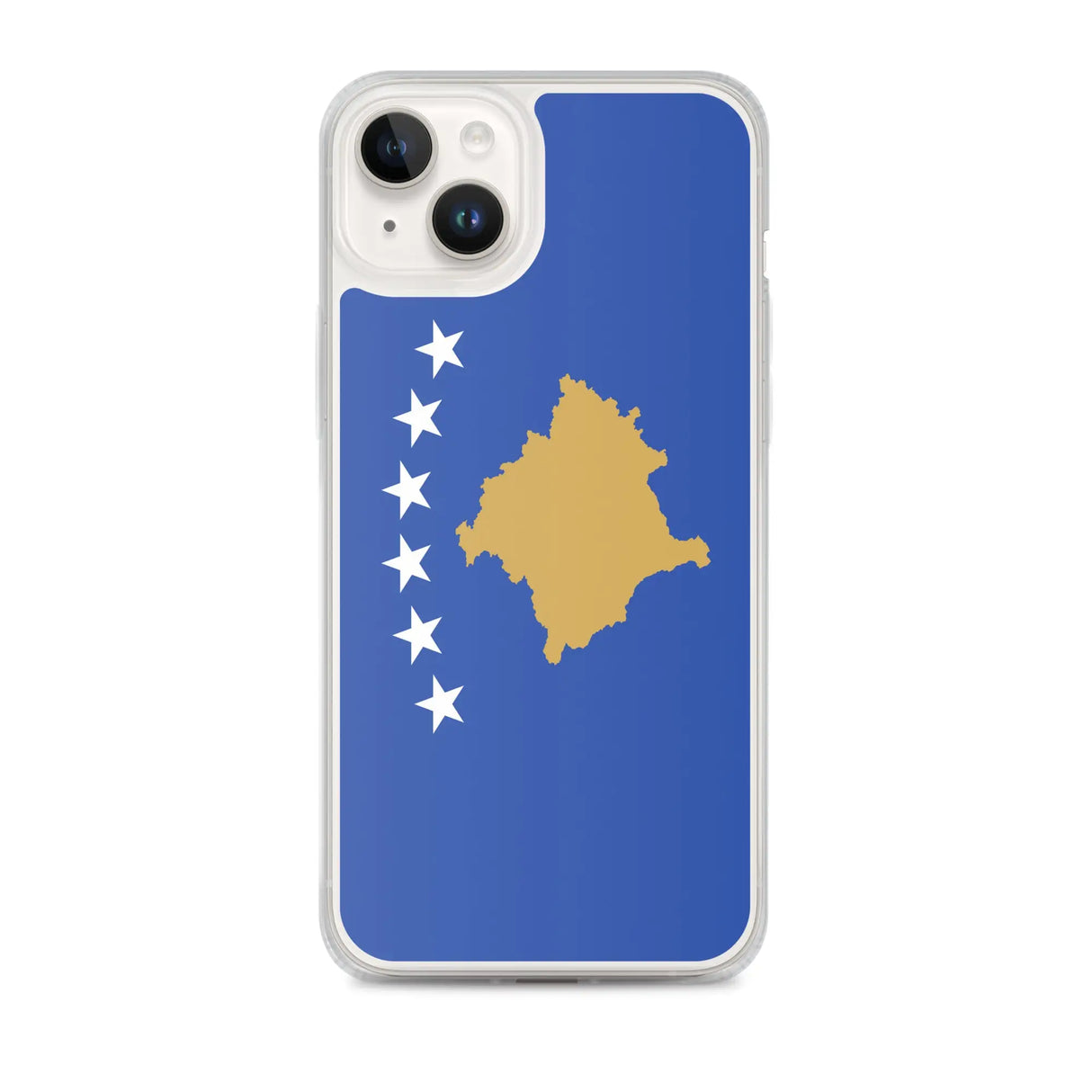 Coque iphone drapeau du kosovo souple antichoc transparente