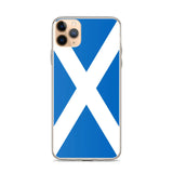 Coque iphone drapeau écosse souple antichoc transparente