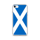 Coque iphone drapeau écosse souple antichoc transparente