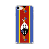 Coque iphone drapeau eswatini souple antichoc transparente