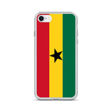 Coque iphone drapeau ghana souple antichoc transparente