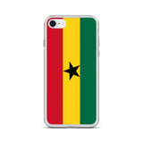 Coque iphone drapeau ghana souple antichoc transparente