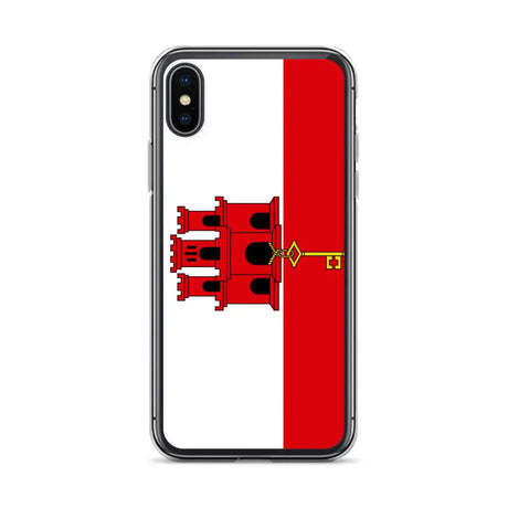 Coque iphone drapeau gibraltar souple antichoc transparente