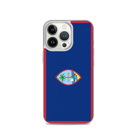 Coque iphone drapeau guam souple antichoc transparente