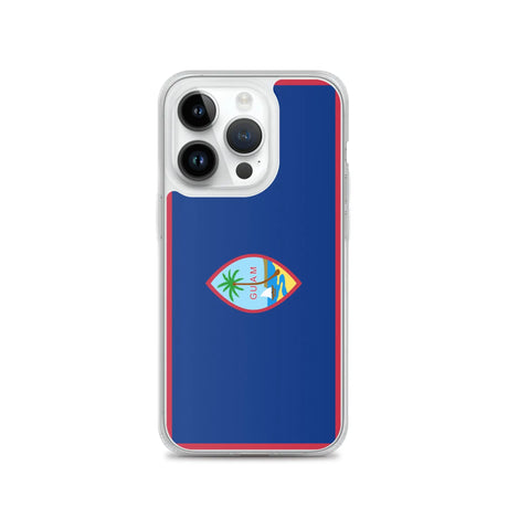 Coque iphone drapeau guam souple antichoc transparente