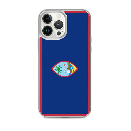 Coque iphone drapeau guam souple antichoc transparente