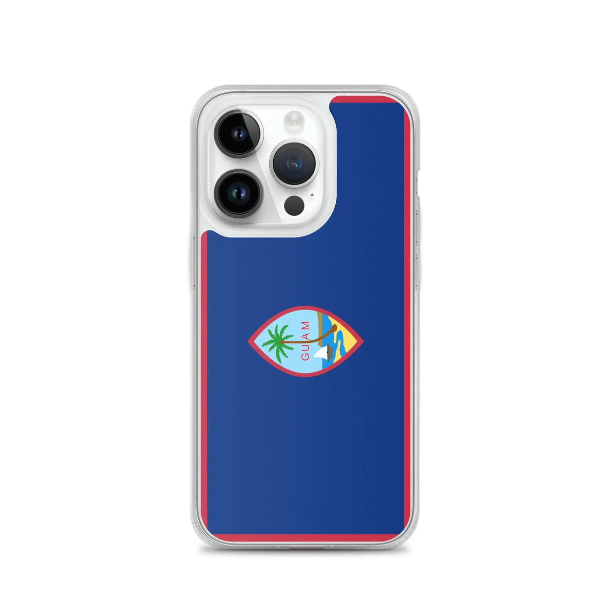 Coque iphone drapeau guam souple antichoc transparente