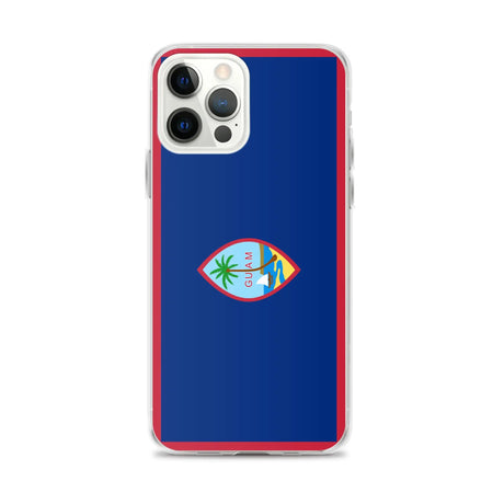 Coque iphone drapeau guam souple antichoc transparente