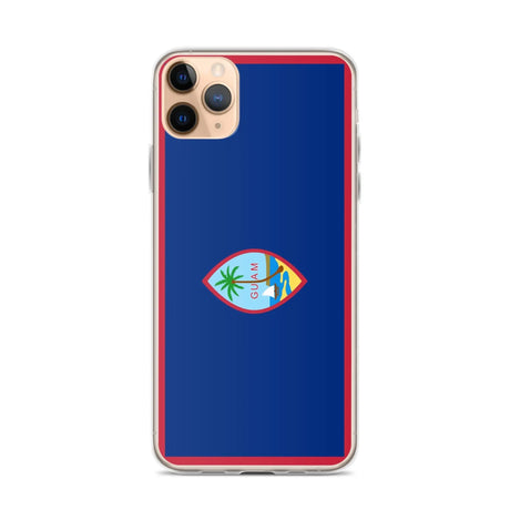 Coque iphone drapeau guam souple antichoc transparente
