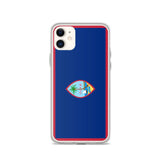Coque iphone drapeau guam souple antichoc transparente