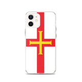 Coque iphone drapeau guernesey souple antichoc transparente