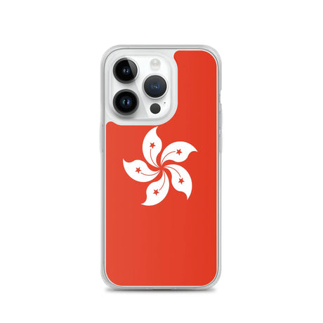 Coque iphone drapeau hong kong souple antichoc transparente