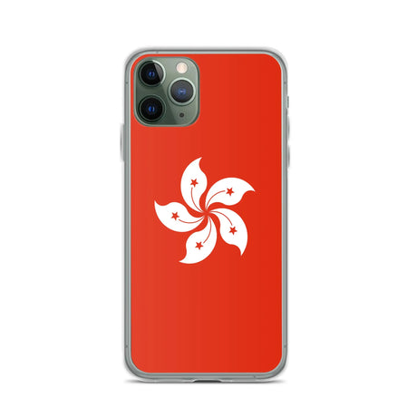 Coque iphone drapeau hong kong souple antichoc transparente
