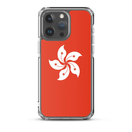 Coque iphone drapeau hong kong souple antichoc transparente