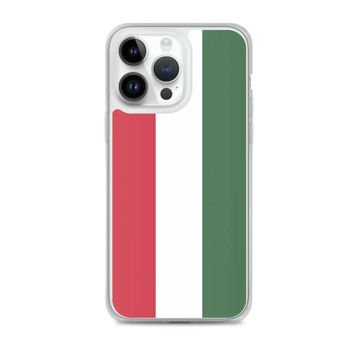 Coque iphone drapeau hongrie souple et antichoc transparente