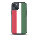 Coque iphone drapeau hongrie souple et antichoc transparente