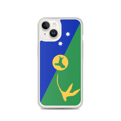 Coque iphone drapeau île christmas souple antichoc transparente