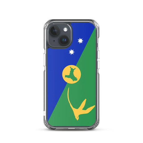 Coque iphone drapeau île christmas souple antichoc transparente
