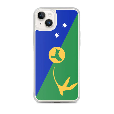 Coque iphone drapeau île christmas souple antichoc transparente