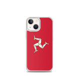 Coque iphone drapeau île de man souple antichoc transparente