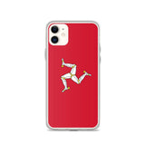 Coque iphone drapeau île de man souple antichoc transparente