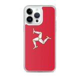 Coque iphone drapeau île de man souple antichoc transparente