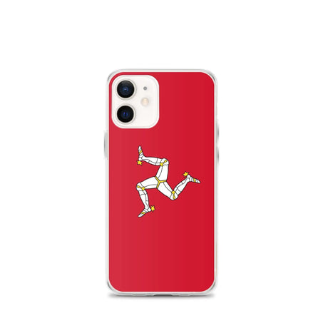 Coque iphone drapeau île de man souple antichoc transparente