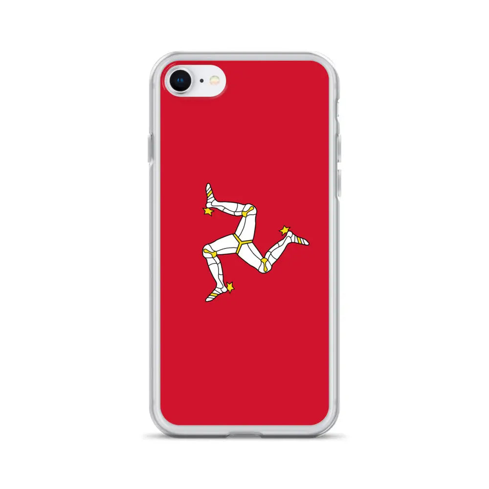 Coque iphone drapeau île de man souple antichoc transparente
