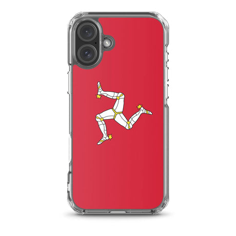 Coque iphone drapeau île de man souple antichoc transparente