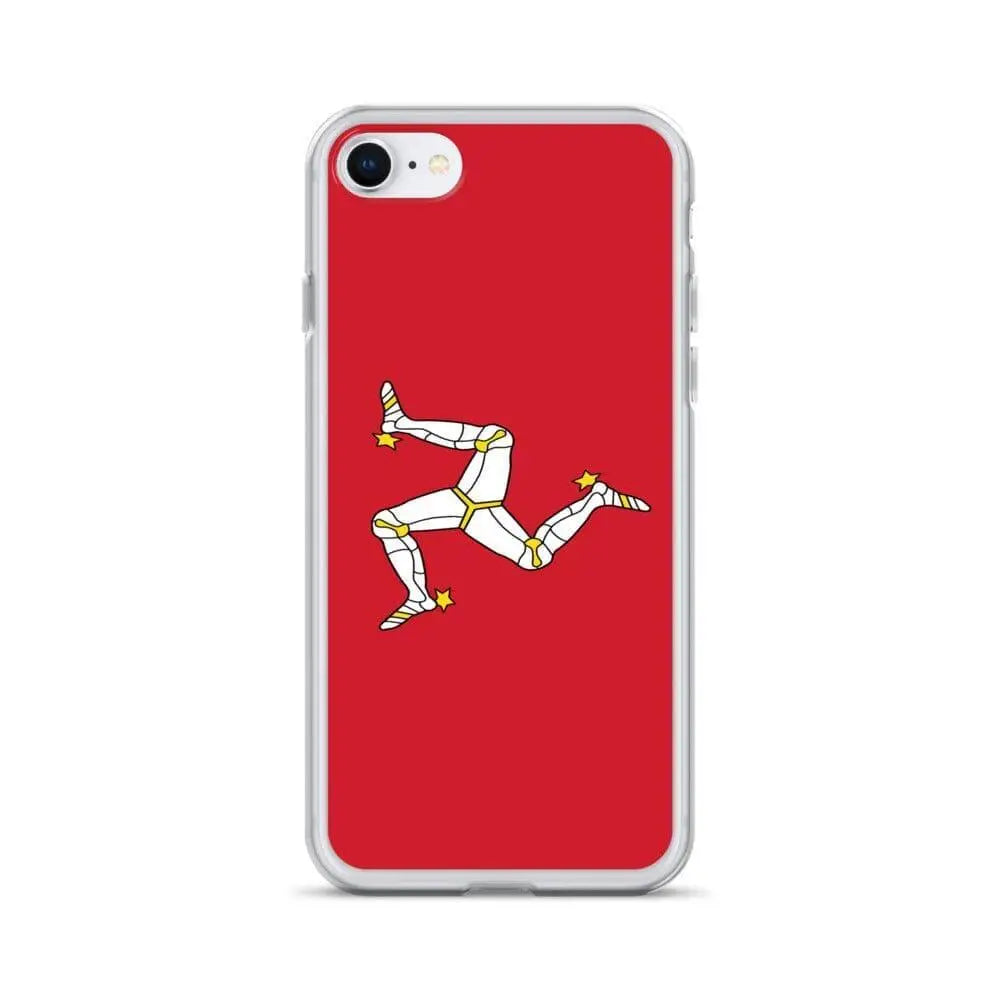 Coque iphone drapeau île de man souple antichoc transparente