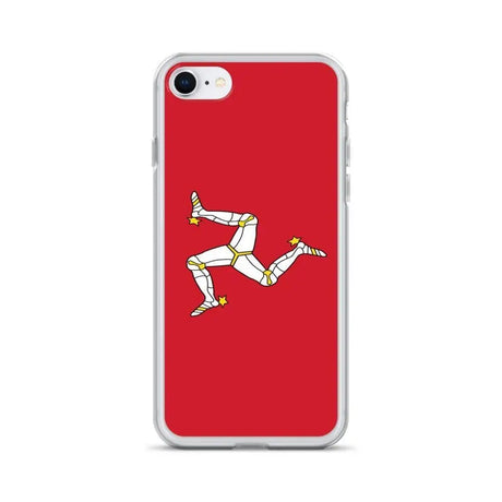 Coque iphone drapeau île de man souple antichoc transparente