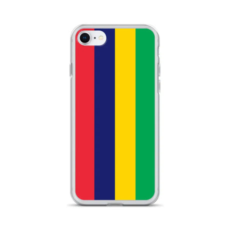 Coque iphone drapeau île maurice souple antichoc transparente