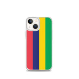 Coque iphone drapeau île maurice souple antichoc transparente