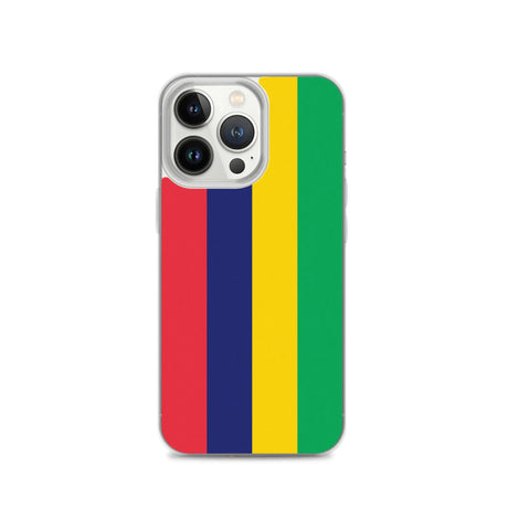 Coque iphone drapeau île maurice souple antichoc transparente