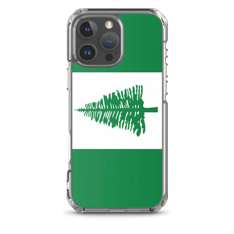 Coque iphone drapeau île norfolk souple antichoc transparente