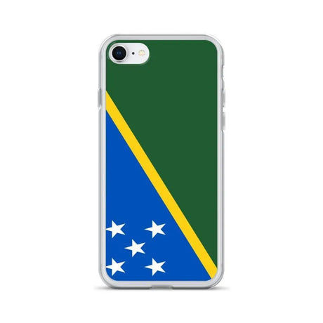 Coque iphone drapeau îles salomon souple antichoc transparente