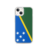 Coque iphone drapeau îles salomon souple antichoc transparente