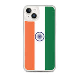 Coque iphone drapeau inde souple antichoc transparente